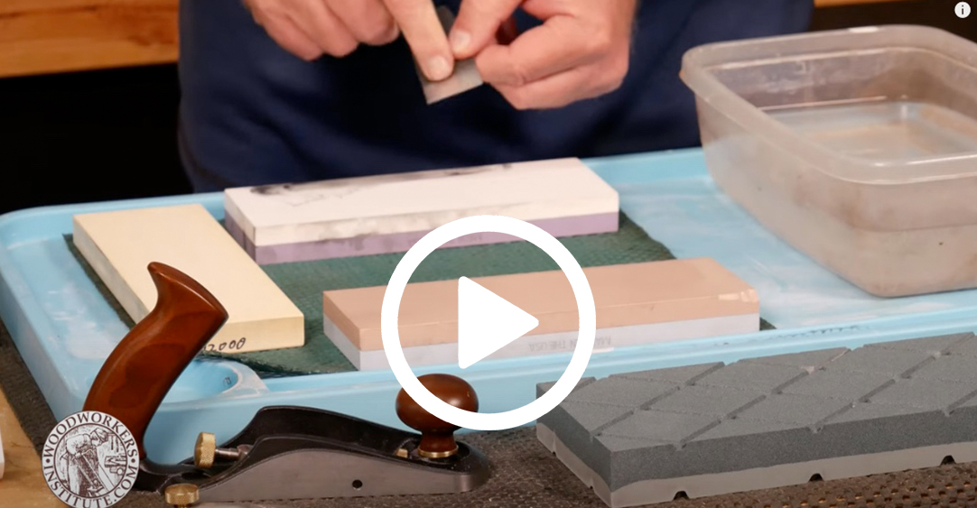 Sharpening a Woodworking Hand Plane Iron (Blade) Woodworkers Institute