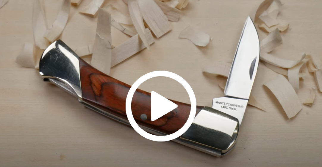 HandsOn Pocket Whittler II Carving Knife Woodworkers Institute