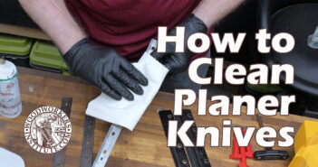 How to Clean Planer Knives on a DeWalt 735 Benchtop Planer: