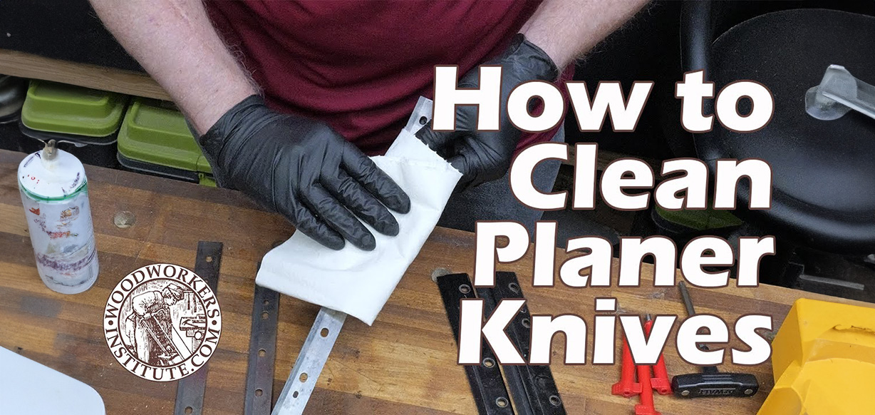 How to Clean Planer Knives on a DeWalt 735 Benchtop Planer