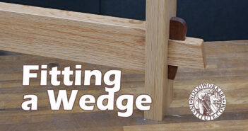 How to Fit a Wedge into a Mortise