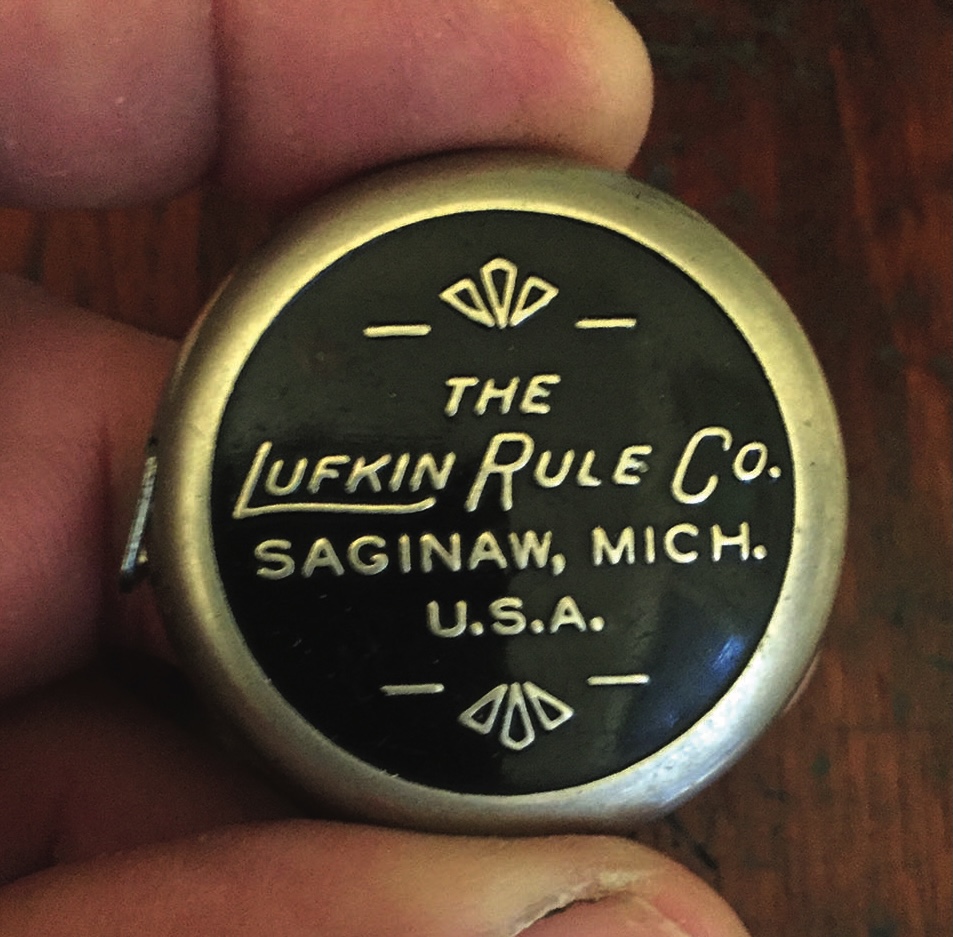 Lufkin Rule Co. tape measure, Saginaw, USA.