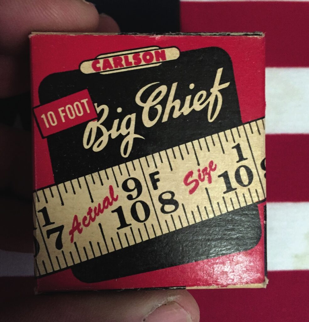 Big Chief 10-foot measuring tape box