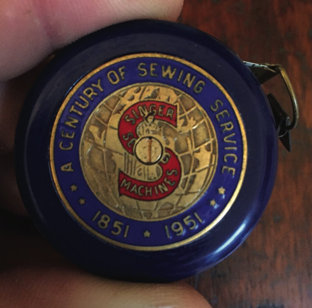 Singer sewing centenary tape measure 1851-1951