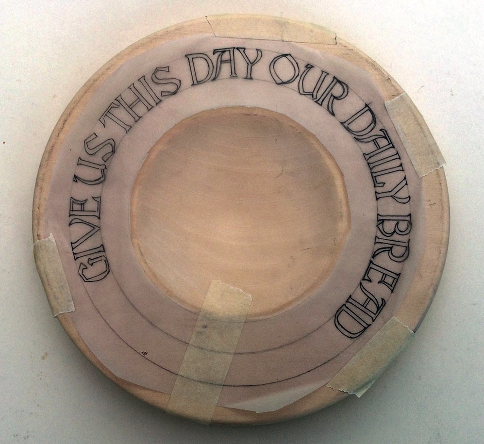 Plate design: 'Give Us This Day Our Daily Bread'