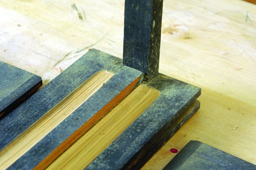 Woodworking tenon joint assembly process