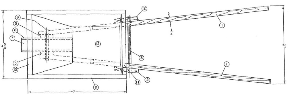 Technical diagram of a mechanical device.