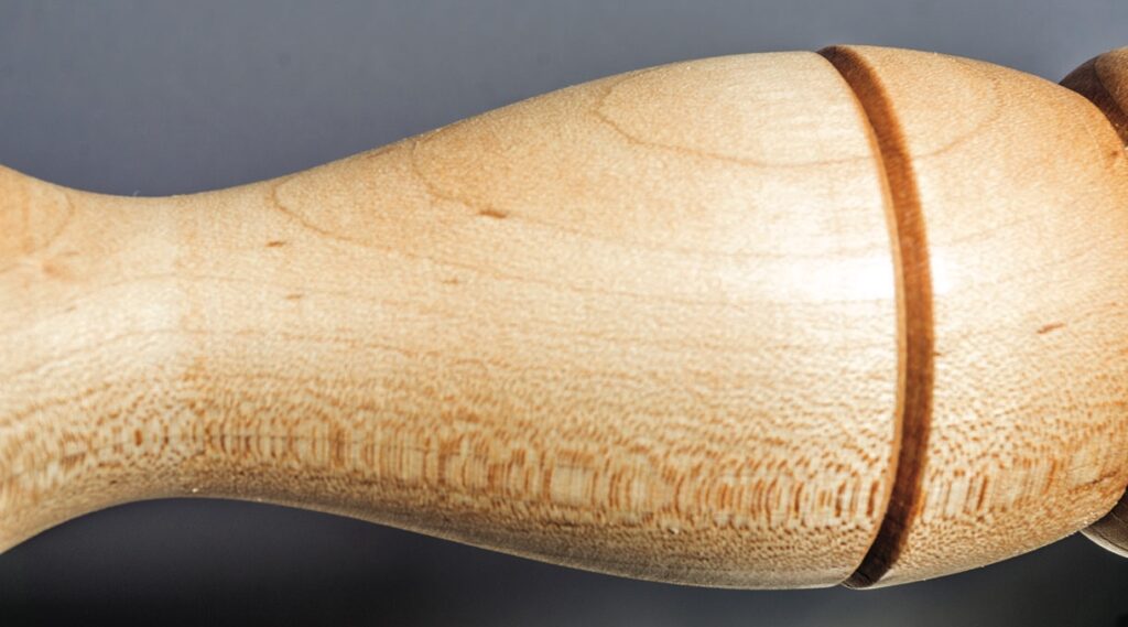 Close-up of wooden chair leg detail