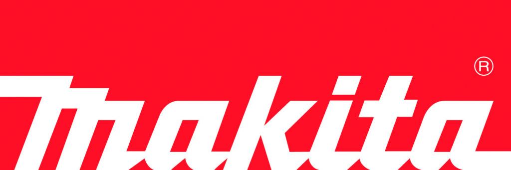 Makita logo in red and white