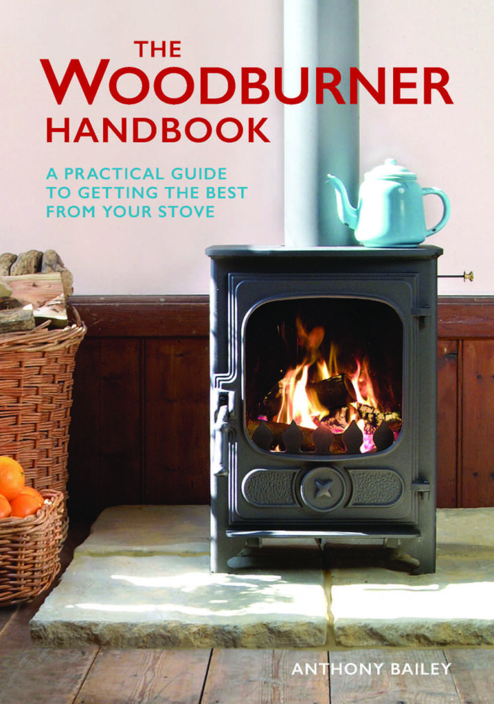 Woodburner Handbook cover with stove and kettle.