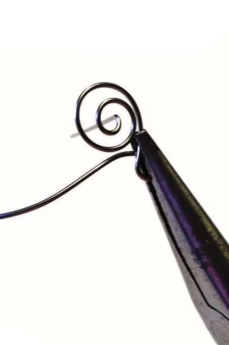 Pliers curling wire loop