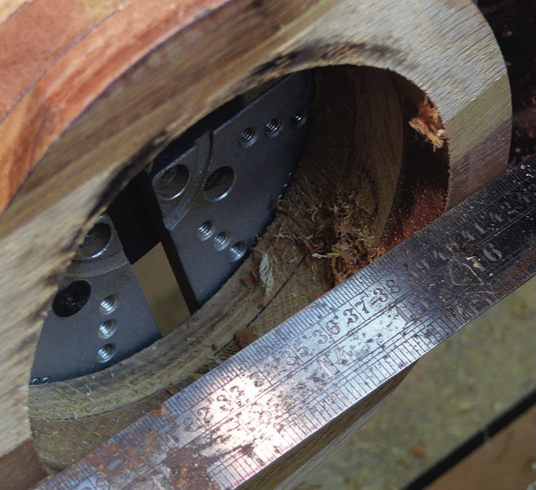 Woodworking tool shaping a wooden object