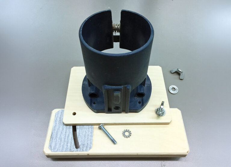Wood and metal project assembly with tools.