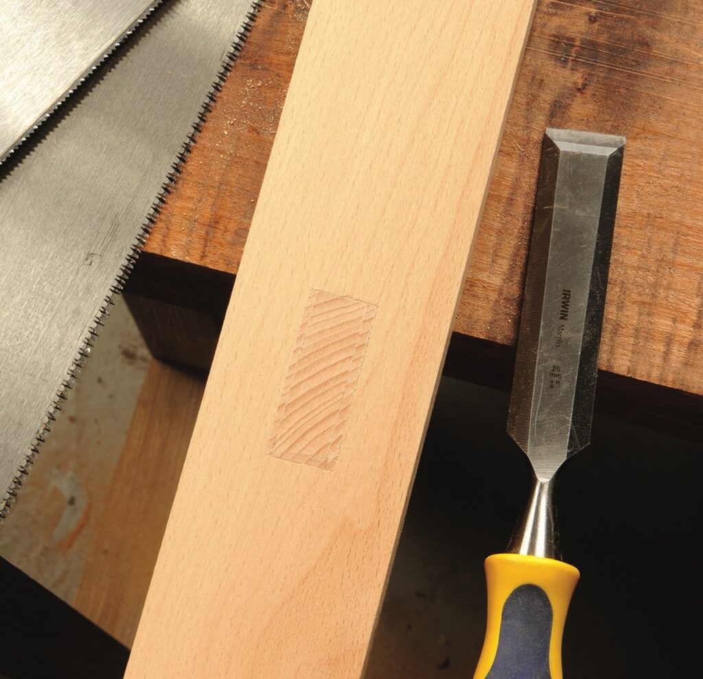 Woodworking tools on a workshop bench