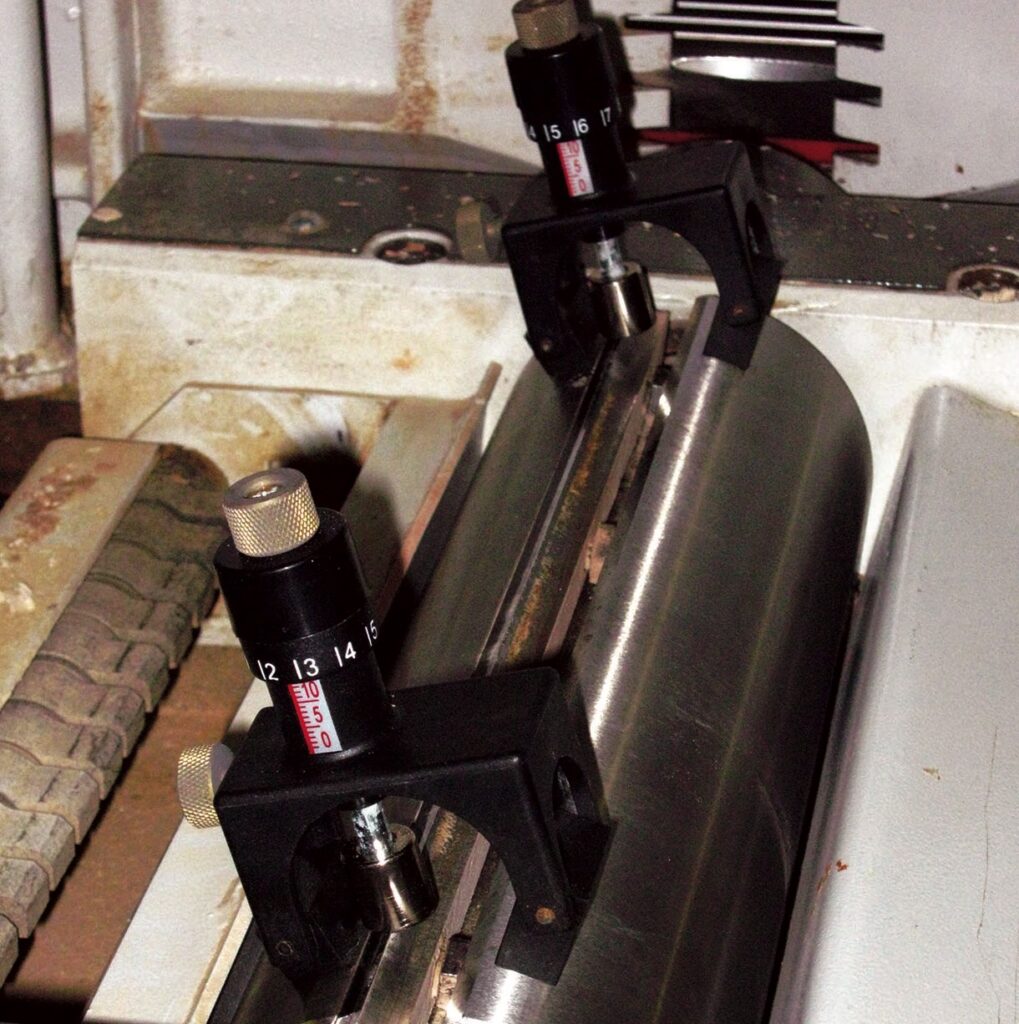 Precision industrial machinery with measurement tools