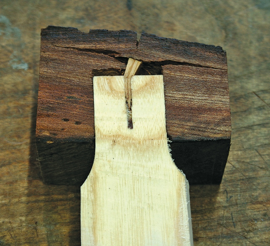 Close-up of a wooden traditional Japanese joint.