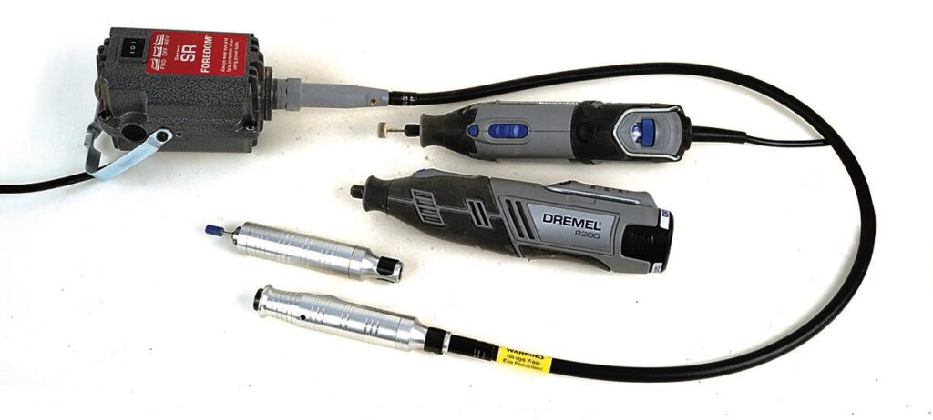 Various power tools for precise work