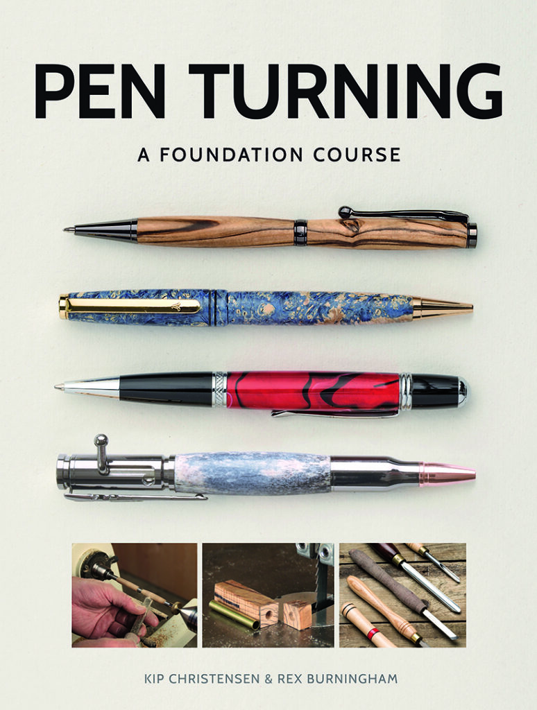 Pen Turning book cover with various pen designs.