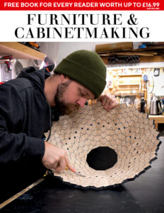 Man crafting intricate wooden bowl design.