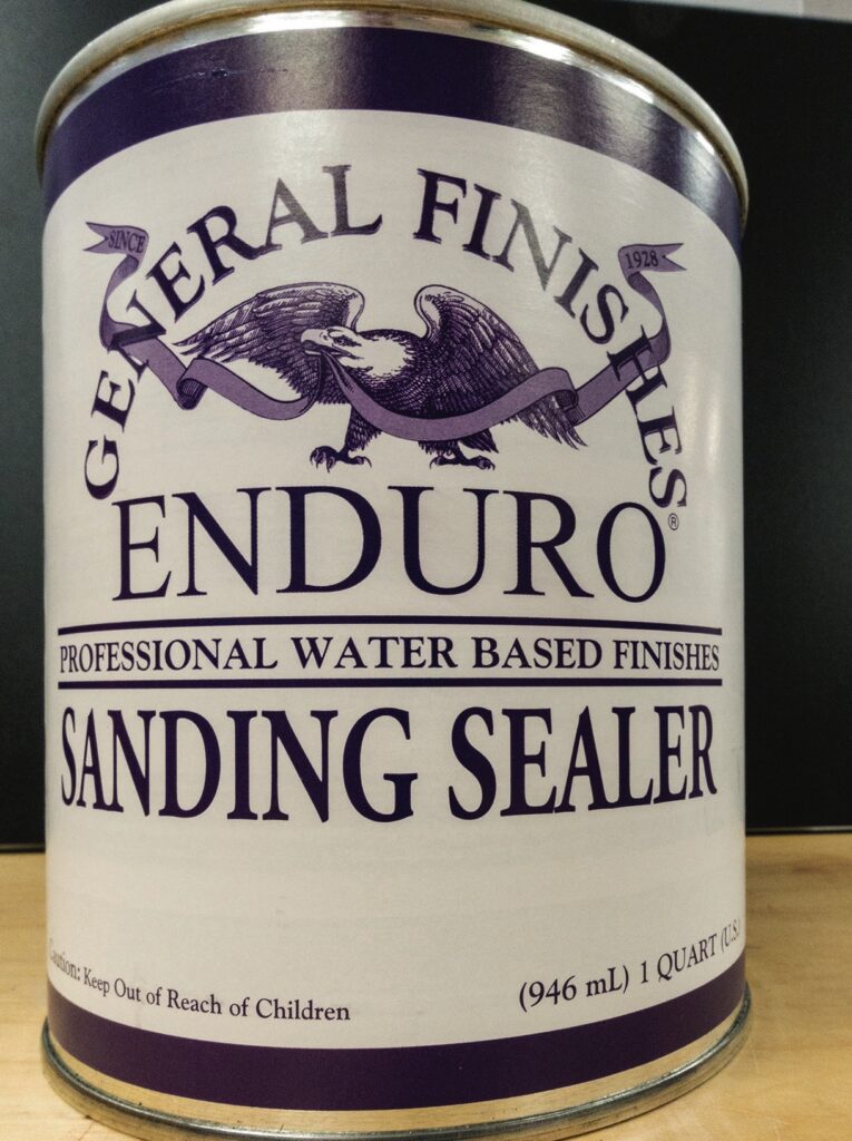 General Finishes Enduro sanding sealer can